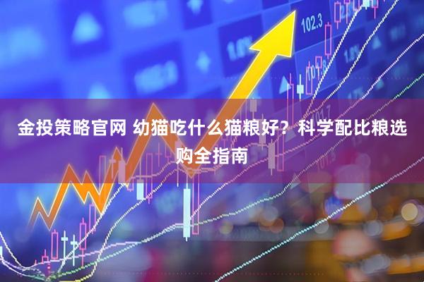 金投策略官网 幼猫吃什么猫粮好？科学配比粮选购全指南
