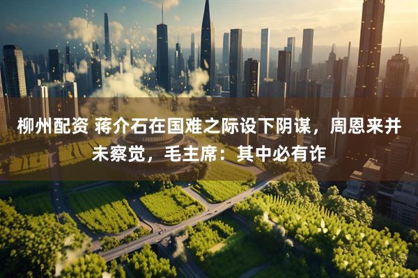 柳州配资 蒋介石在国难之际设下阴谋，周恩来并未察觉，毛主席：其中必有诈